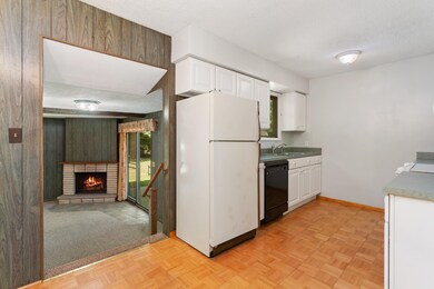 Kitchen with view to Family Room