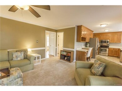 Family Room...spacious and open to the kitchen.