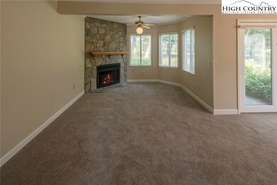 Open Living area with views of the Boone Golf Cour