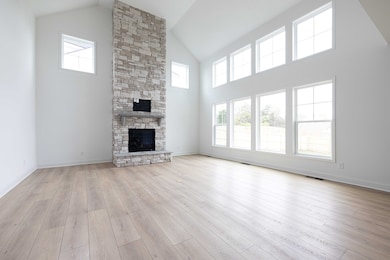 The Great Room offers TONS of natural light and a soaring ceiling height.