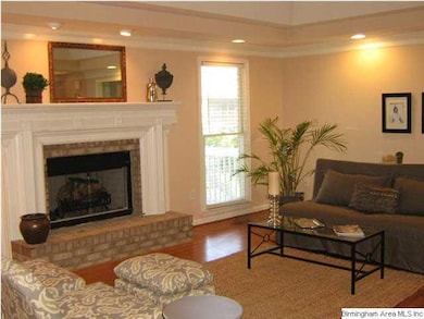 Wonderful great room with gas log fireplace and ha