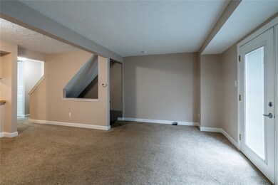 Open concept living dining room