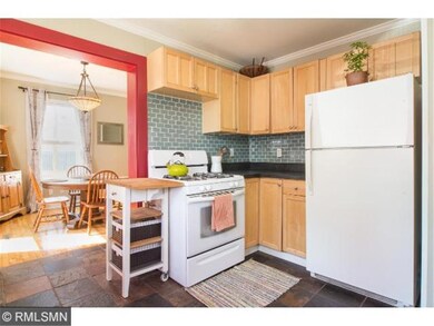 New glass tile backsplash.