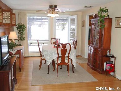 Dining Room with walkout to the deck