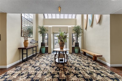 Secured entry to let guests in. They will come through the lobby and then go to their left your right (right of image)