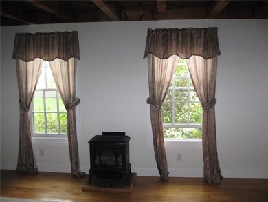 living room with gas stove