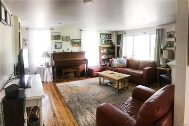 Living room with beautiful hardwood floors
