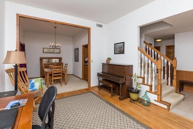 living to dining room