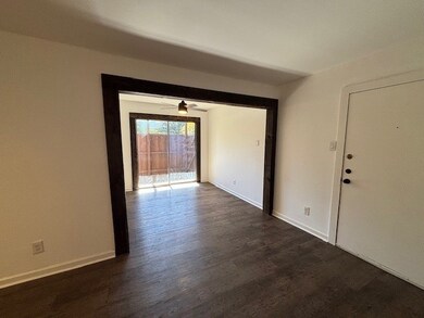 Dining area leading to outside patio
