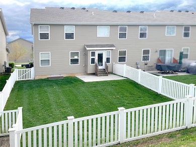 A plush backyard with vinyl fencing. Enjoy!