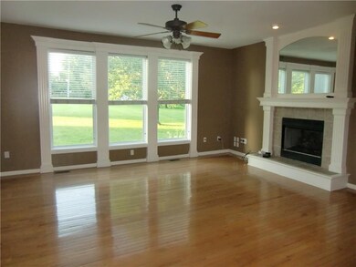 Great Room with beautiful Hardwood Floors and Gas 