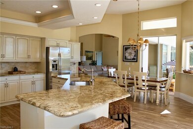 Bright Kitchen and Breakfast Room opens to Living 