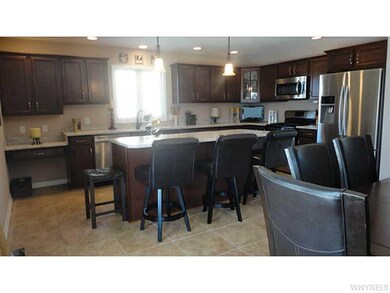 Kitchen. The kitchen island allows for a great gat