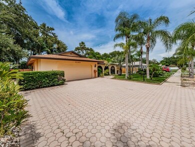 Large, pavered driveway!