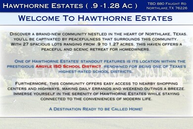 Residential Lots in Argyle ISD
