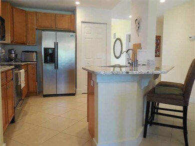 Kitchen. Extended counter gives extra seating for