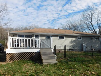 newly installed 12x20 composite deck, w/ rear entr