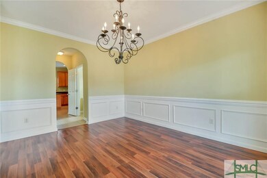 Formal Dining Room, Arched Doorway, Wainscoting, C