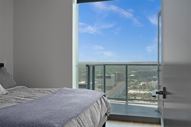 Bedroom with wood finished floors