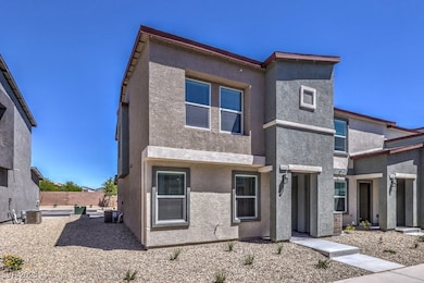 Modern home with stucco siding, central air condit