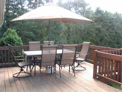 Exterior Back. Rear Deck