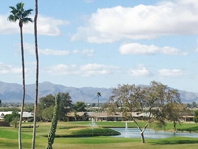 Mountain and pond views