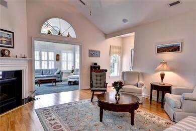 Living Room features a gas fireplace