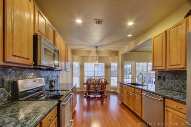 Granite countertops, large single stone sink and S