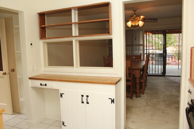 Kitchen looking into dining room