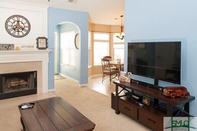 Living room facing the kitchen