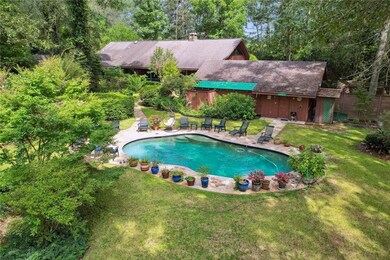 Rear view with pool