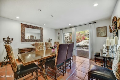 Dining Room Opens to Courtyard