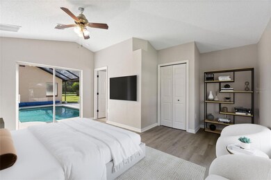 Pool-side virtually staged casita