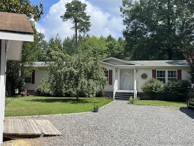 View of front of home with a front lawn