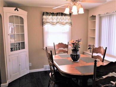 Lovely Dining Room with built-in china cabinet and
