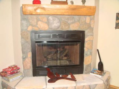rock fireplace
