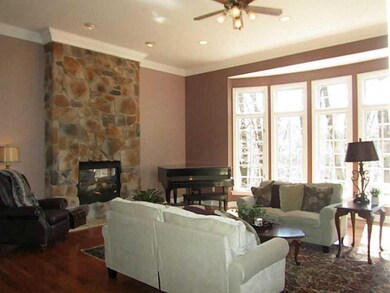 Family Room. Family Room with large bay window wit
