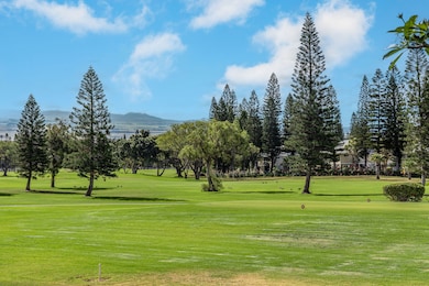 Golf course and mountain views from the lanai