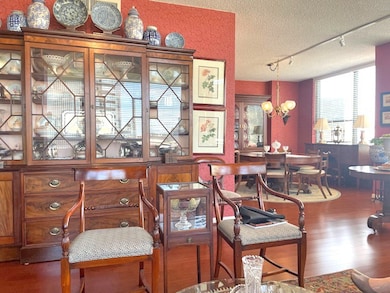View from living room to dining room