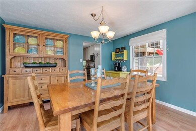 Spacious dining room with newer Permaplex laminate