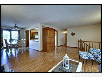 Open dining and living rooms