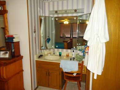 Dressing area in master bedroom