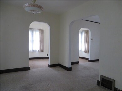 Inside dining room looking toward sun room.