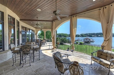 Spacious Main level covered terrace with abundant 