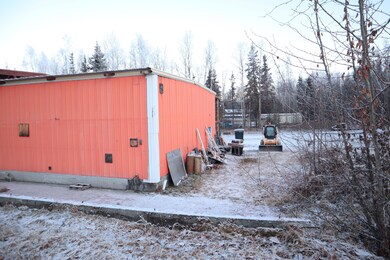 Back and side of shop