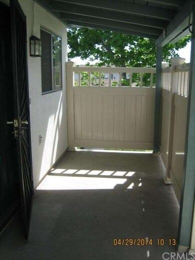 View of covered patio area for year round entertai