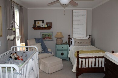 Bedroom is currently being used as a nursery and h
