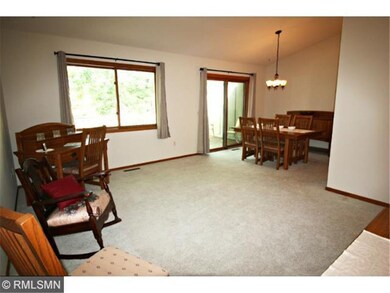 The Living Room is open to the Dining Area for eas