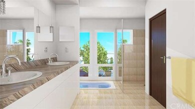 Virtual rendering of the master bath 