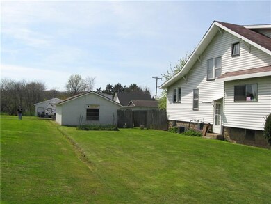 Side view and garage